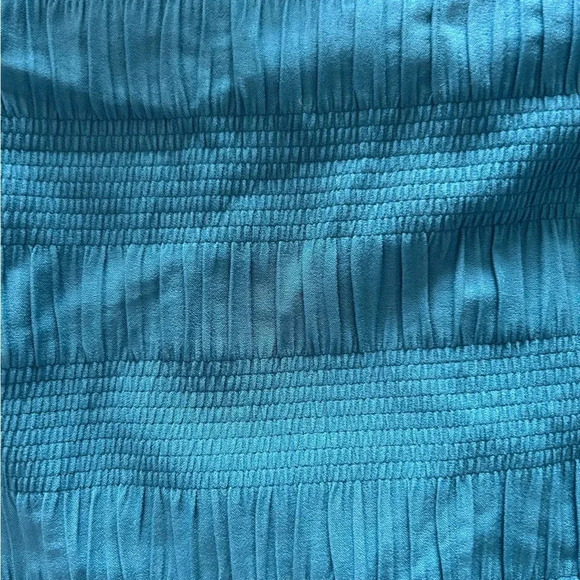 Gottex Cote D' Azur Teal Bandeau Convertible Sz 8 Tankini Top - Picture 6 of 7